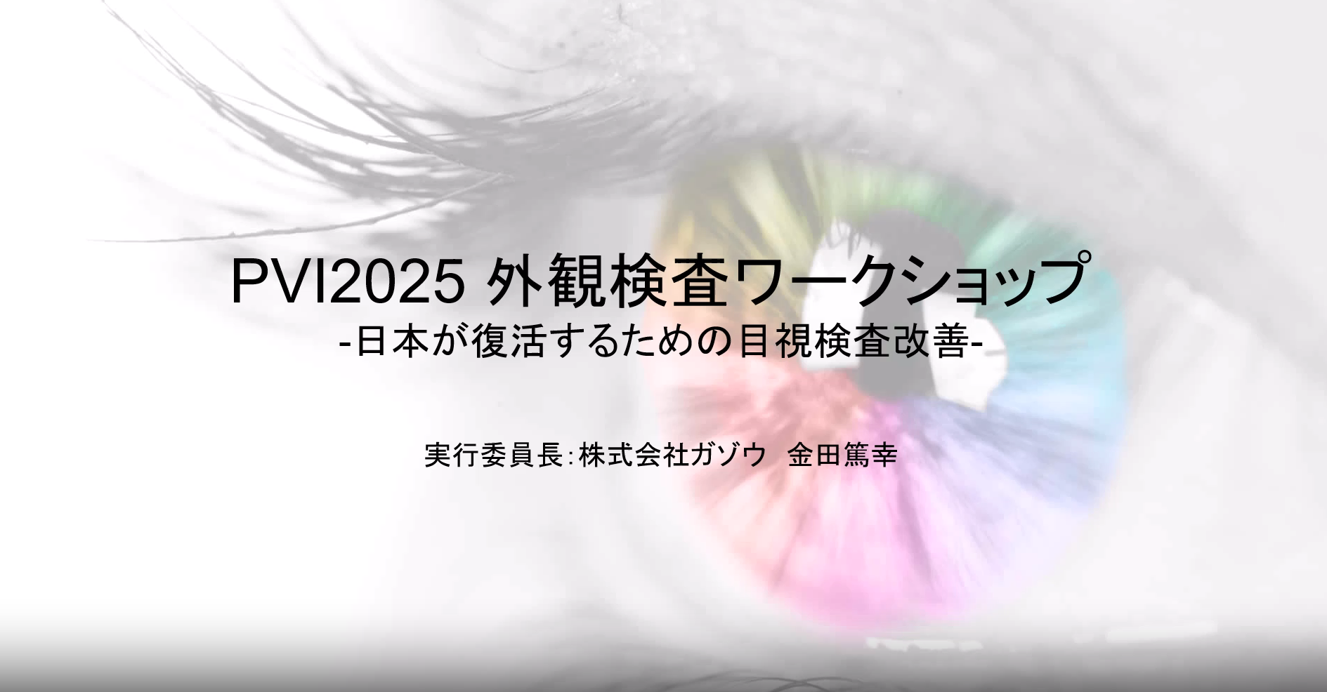 外観検査ワークショップ PVI2025のご案内
